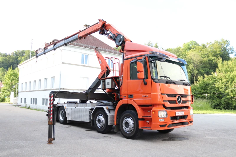 Mercedes-Benz Actros 3244 E5 и Кран 24тм с дистанционно, снимка 7 - Камиони - 45856243