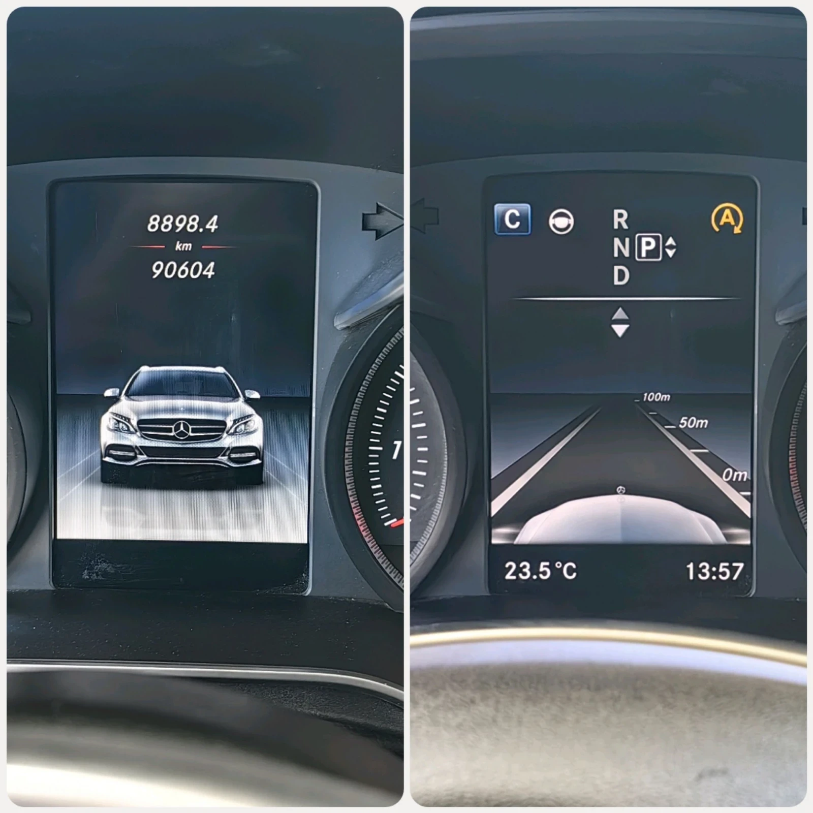 Mercedes-Benz C 400 90х.км/AMG/ШВЕЙЦАРИЯ/СЕРВ.ИСТОРИЯ/4-MATIC, снимка 9 - Автомобили и джипове - 54929559