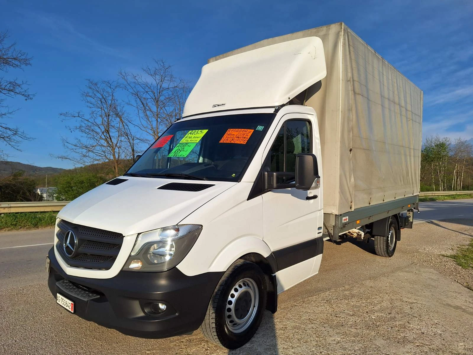 Mercedes-Benz Sprinter 316 CDi до 3, 5т.БРЗЕНТ БОРД 4, 30м. ШВЕЙЦАРИЯ КЛИМА | Mobile.bg — изображение 1