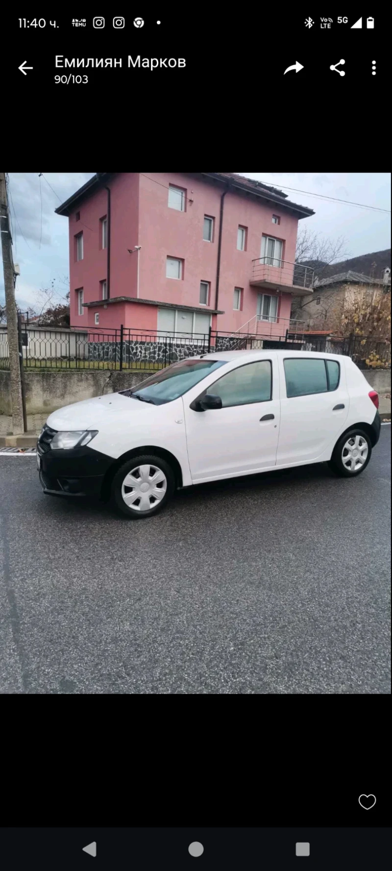 Dacia Sandero, снимка 1 - Автомобили и джипове - 48126178