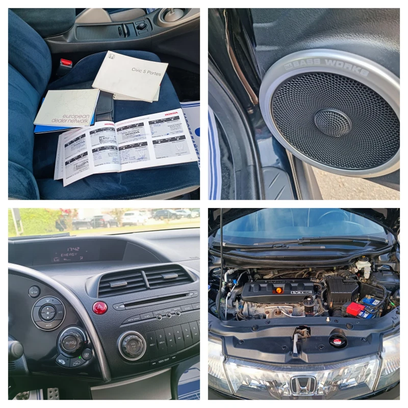 Honda Civic 1.8i-140кс-ШВЕЙЦАРИЯ-РЪЧКА-6ск, снимка 16 - Автомобили и джипове - 50627213