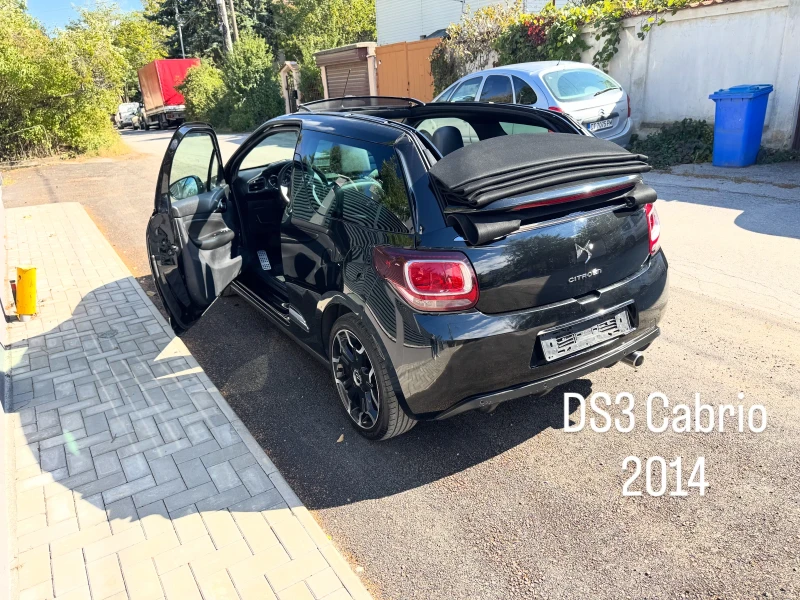 Citroen DS3 CABRIO* 1.6hdi 92hp* КОЖА* LED* КЛИМА* 6.2014г, снимка 4 - Автомобили и джипове - 52001113