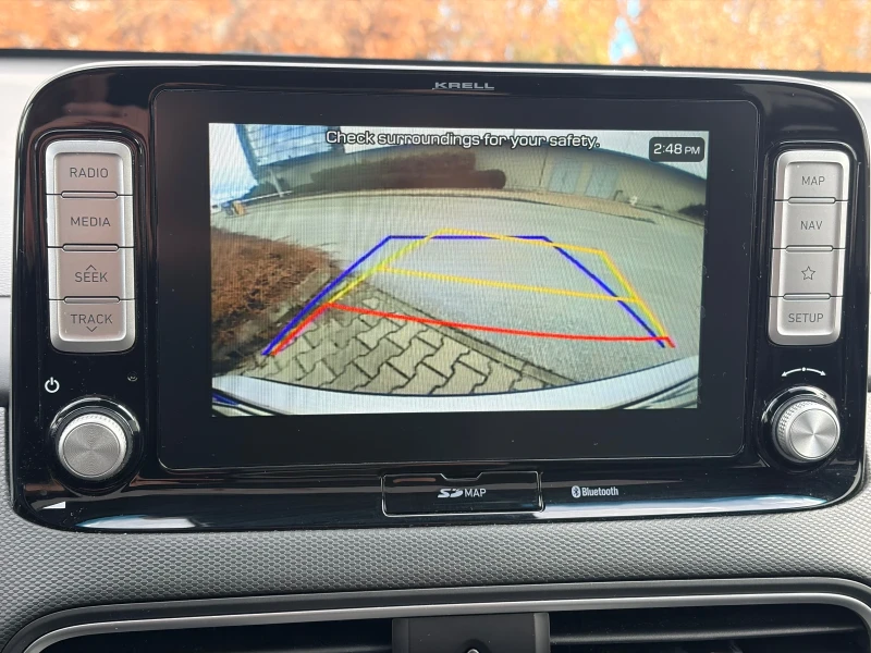 Hyundai Kona PREMIUM 64kw DISTRONIC TERMOPOMPA NAVI FUL!!!, снимка 11 - Автомобили и джипове - 53565185