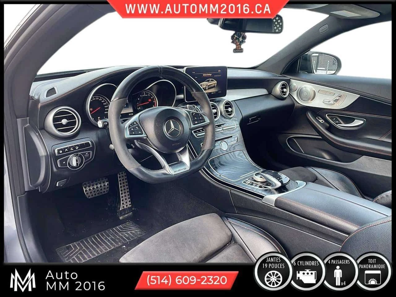 Mercedes-Benz C 43 AMG ДИСТРОНИК/360 КАМ/ПАНО/CARFAX/ФИНАНСИРАНЕ, снимка 6 - Автомобили и джипове - 54629534
