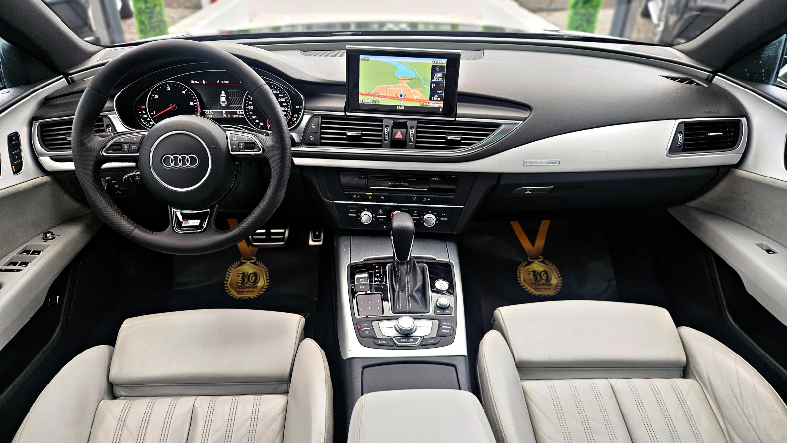 Audi A7 MATRIX/S-LINE/САМОПАРКИРАНЕ/DISTR/САМERA/ПАМЕТ/LIZ, снимка 7 - Автомобили и джипове - 54779403