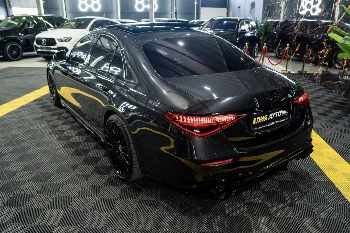 Mercedes-Benz S 400 D LONG AMG LINE LED ПАНО BURM ЛИЗИНГ 100%, снимка 7 - Автомобили и джипове - 56186713