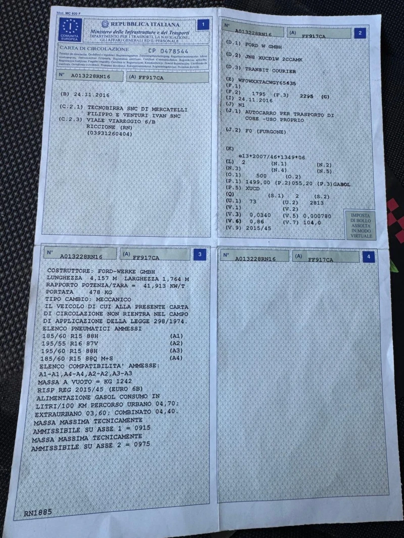 Ford Courier 1.5TDCi ЕURO 6 ОТЛИЧЕН, снимка 14 - Автомобили и джипове - 52493913