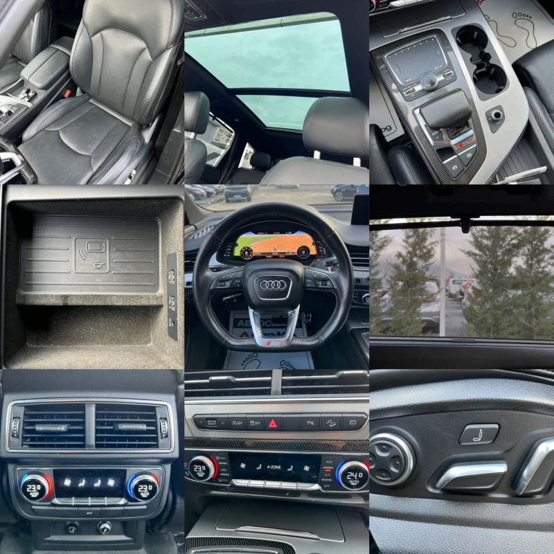 Audi SQ7 4.0TDI-435кс= ПАНОРАМА= DIGITAL= MASSAGE= ОБДУХВАН, снимка 14 - Автомобили и джипове - 46601305