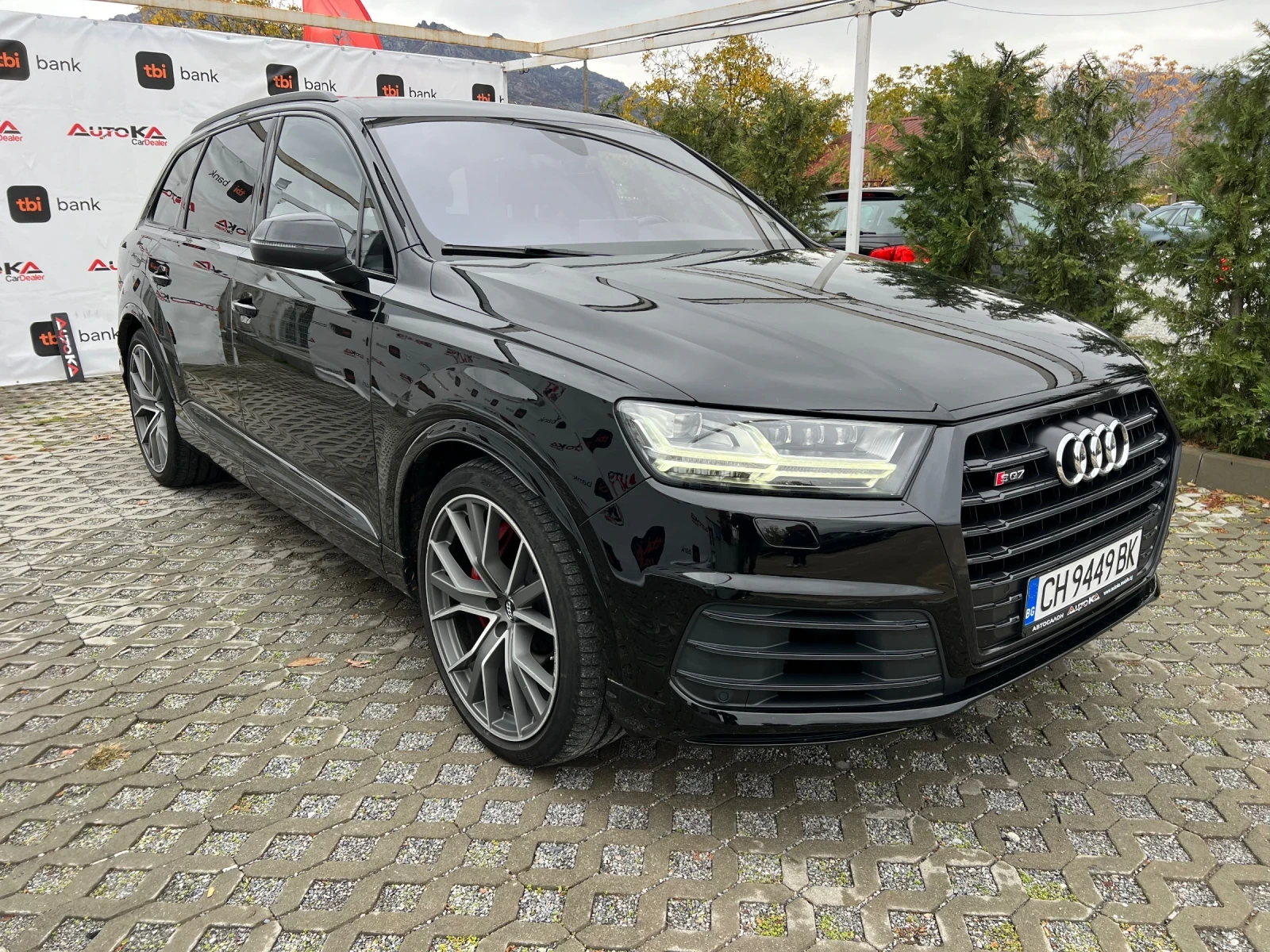 Audi SQ7 4.0TDI-435кс= ПАНОРАМА= DIGITAL= MASSAGE= ОБДУХВАН - изображение 2