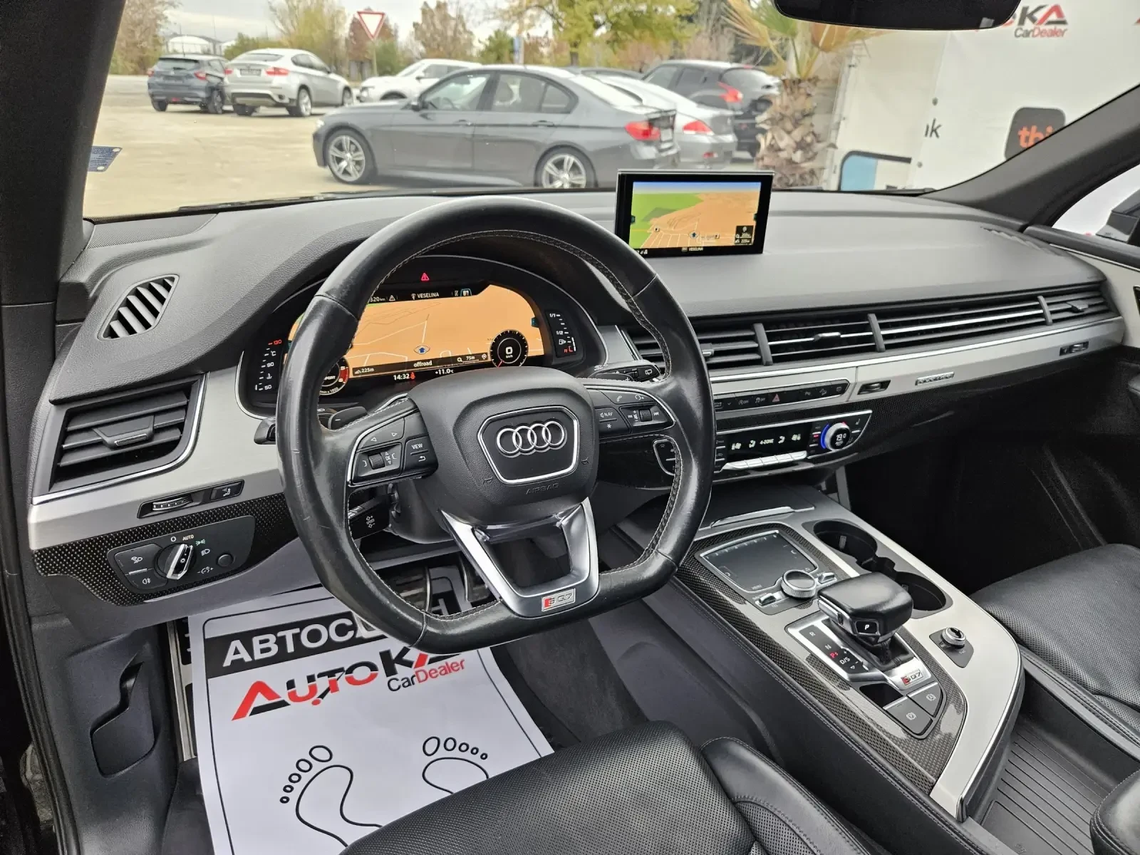 Audi SQ7 4.0TDI-435кс= ПАНОРАМА= DIGITAL= MASSAGE= ОБДУХВАН - изображение 8