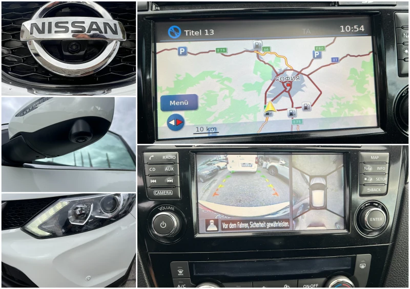 Nissan Qashqai 1.6DIG-T EURO 6/ПАНОРАМА/360* КАМЕРА/Нави/KEY LESS, снимка 17 - Автомобили и джипове - 47522970