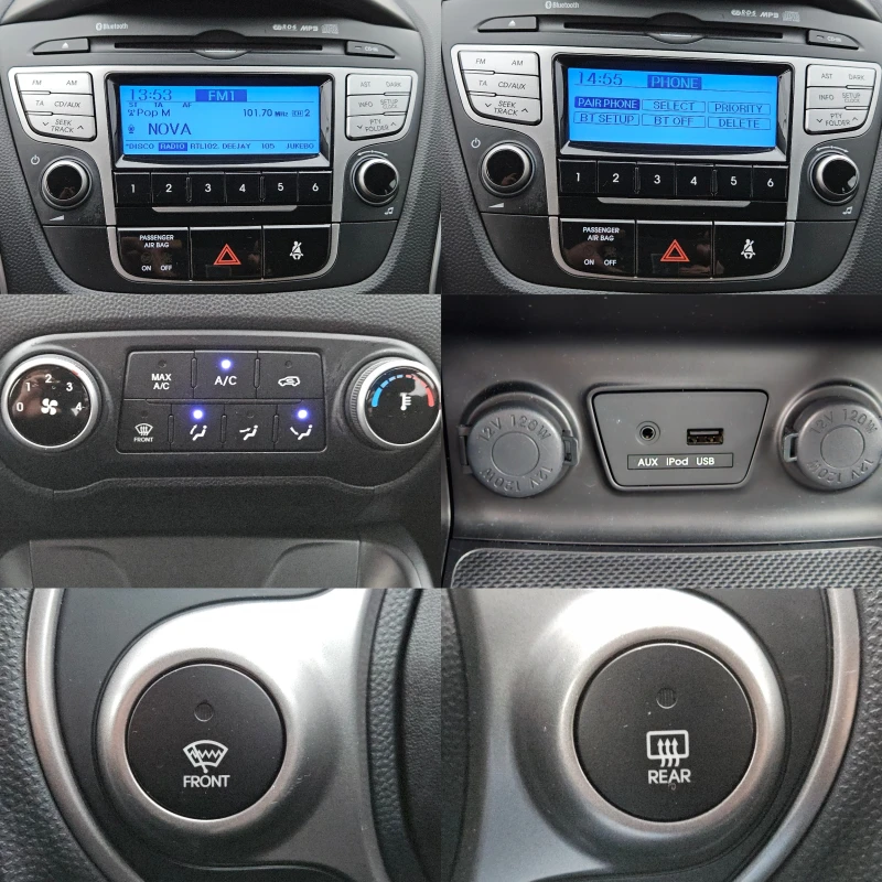 Hyundai IX35 2.0CRDI/BLACK FRIDAY/116k.c/6ск/БЛУТУТ/EURO 5/ТОП, снимка 13 - Автомобили и джипове - 52668632