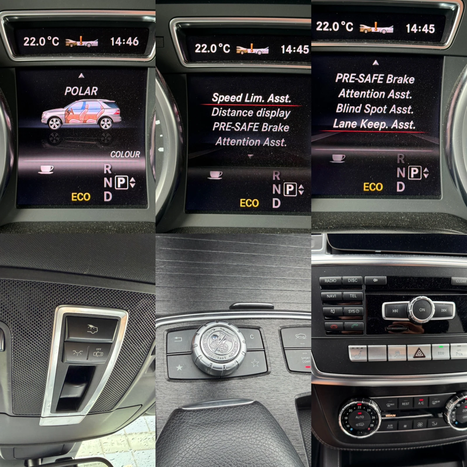 Mercedes-Benz ML 350 AMG-ПАНОРАМА-КАМЕРА-ПОДГРЕВ-DISTRONIC-360-КАМЕРИ-, снимка 15 - Автомобили и джипове - 55281824