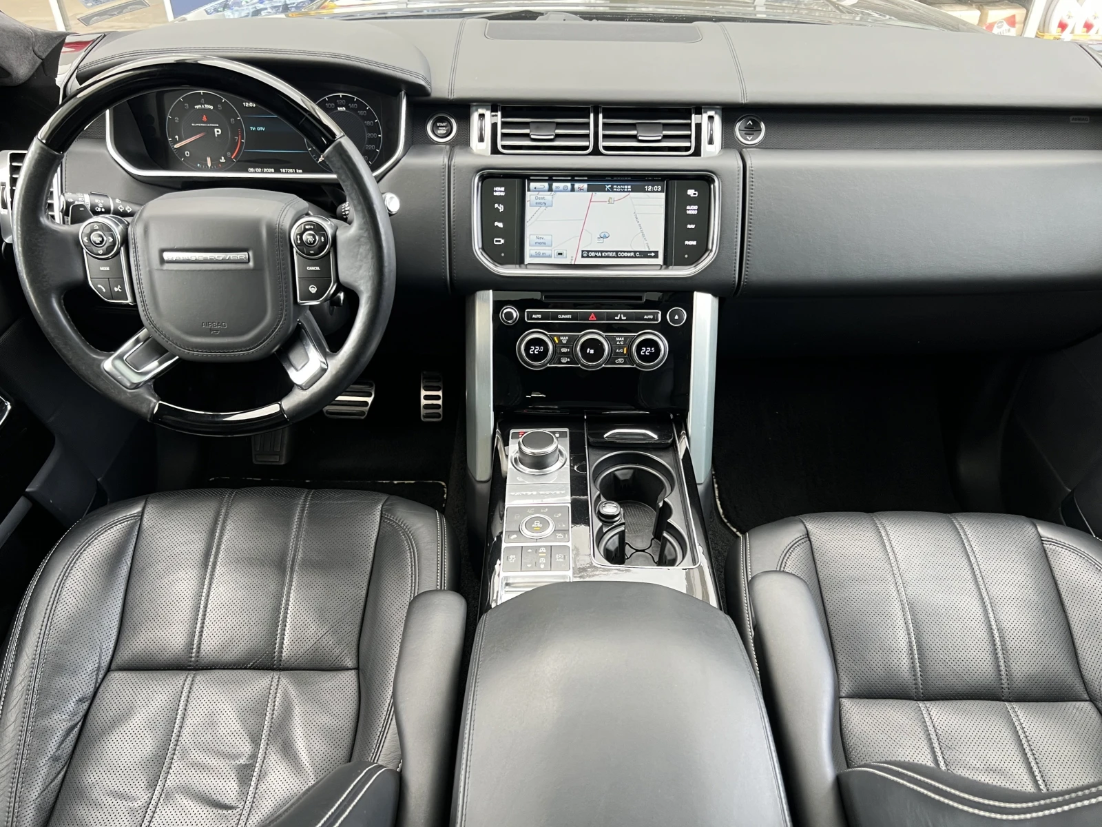 Land Rover Range rover 5.0 V8 / AUTOBIOGRAPHY / MERIDIAN / TV / , снимка 9 - Автомобили и джипове - 56266049