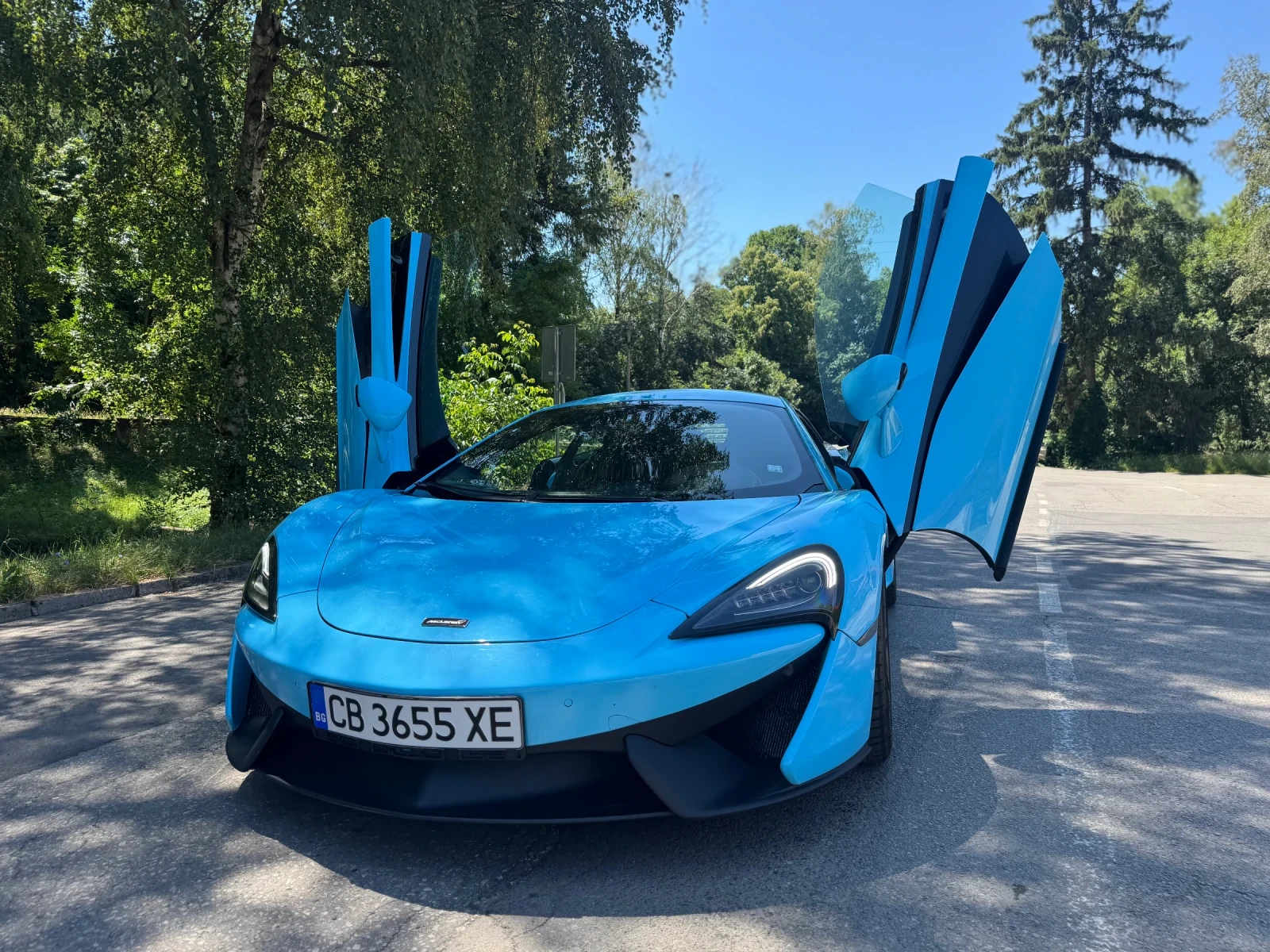 McLaren 540C Coupe Baby blue 650 коня , снимка 8 - Автомобили и джипове - 55240357