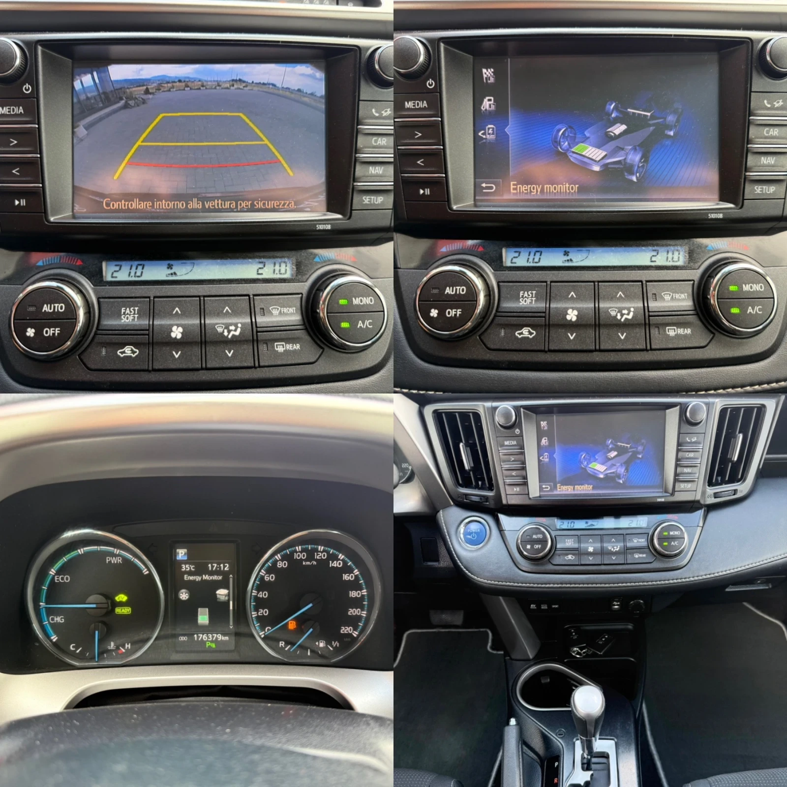 Toyota Rav4 2.5 HYBRID / KEYLESS / DISTRONIC / 176 000km., снимка 15 - Автомобили и джипове - 55943563