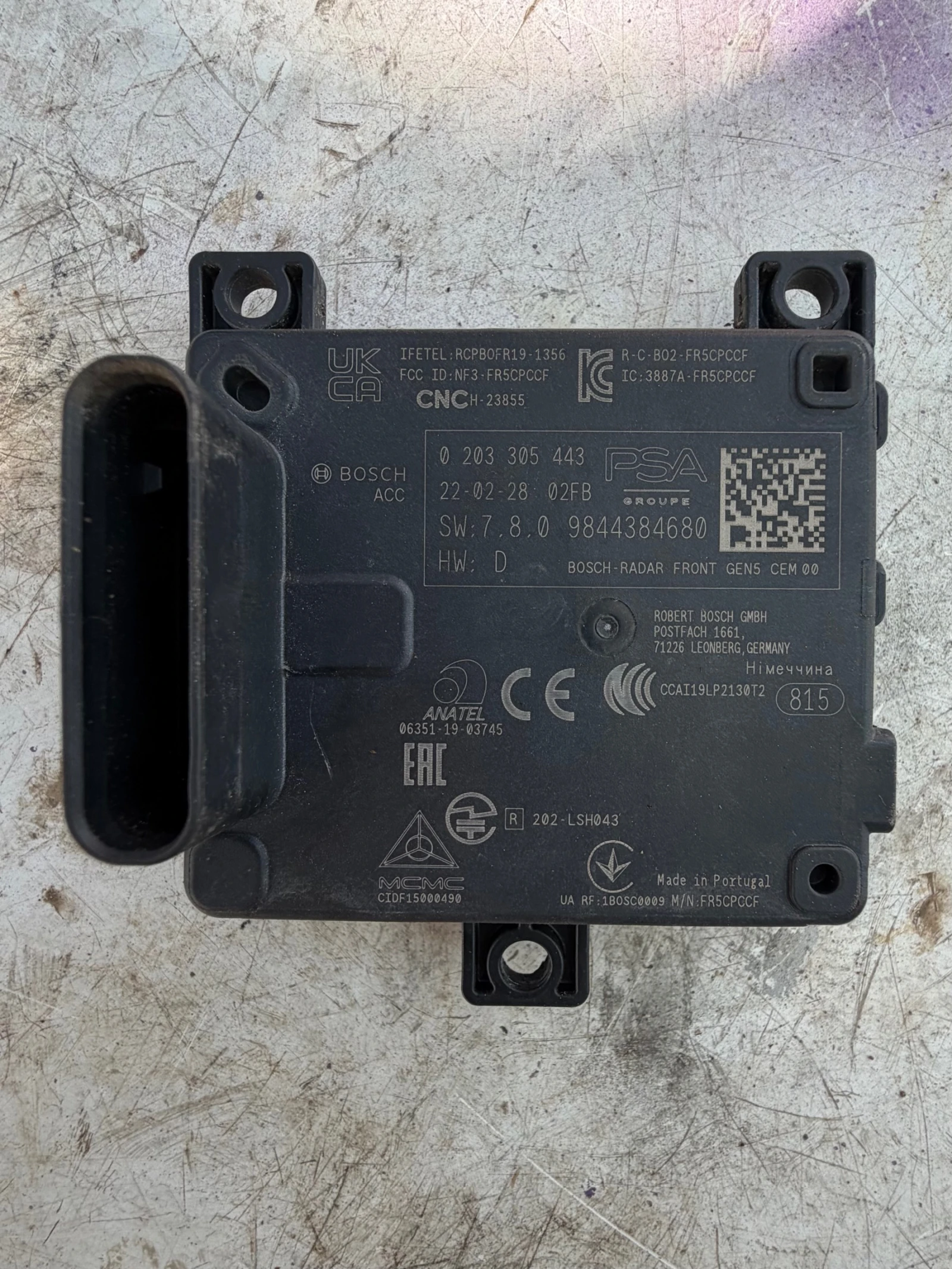 Peogeot 308 2022г Citroen Opel дистроник  9844384680, снимка 2 - Части - 56254980