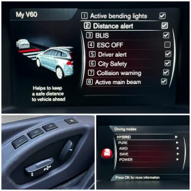 Volvo V60 2.4D6 Plug-In/Дистроник/Line assist/4x4, снимка 14