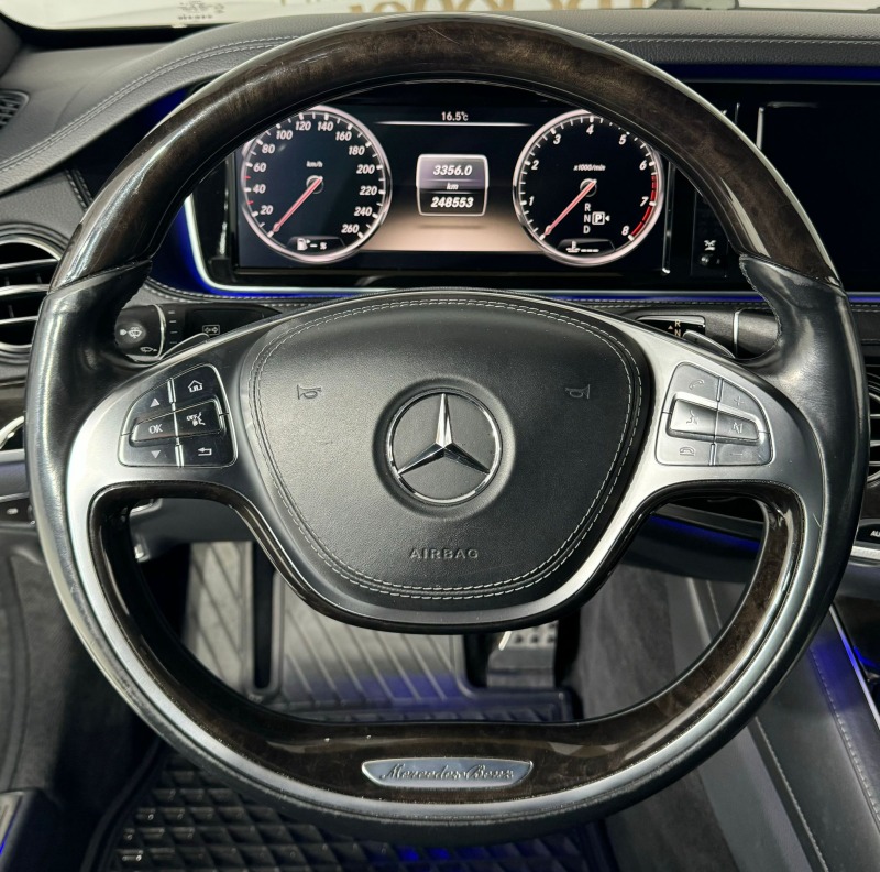 Mercedes-Benz S 500 4M L AMG, панорама, мултимедия, 360, нощно виждане, снимка 9 - Автомобили и джипове - 44621251