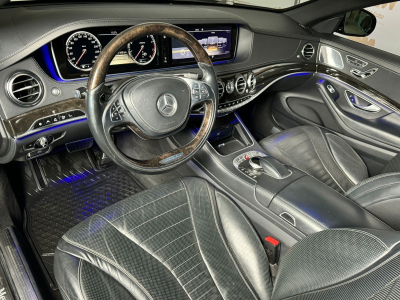 Mercedes-Benz S 500 4M L AMG, панорама, мултимедия, 360, нощно виждане, снимка 7 - Автомобили и джипове - 44621251