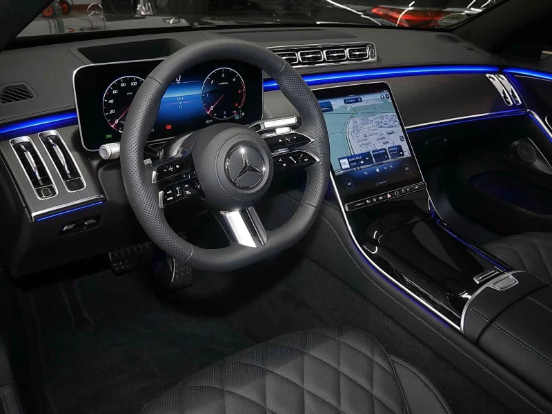 Mercedes-Benz S 400 AMG, 4matic, 360, Pano, Месечна вноска от 2200 лв., снимка 4 - Автомобили и джипове - 52750650