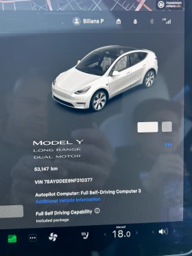 Tesla Model Y LONG RANGE / DUAL MOTOR / 4x4 / 53 000km - 35800 € / 70018.71 лв. - 16676120 11