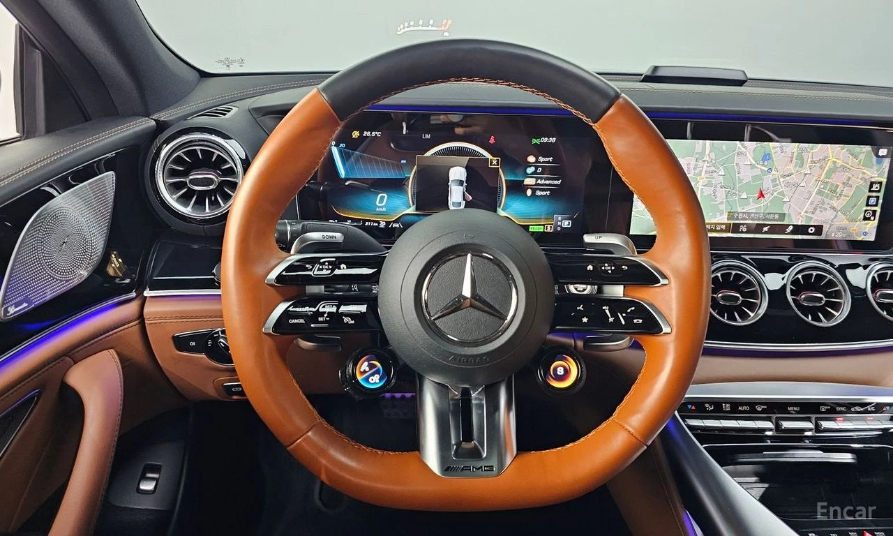 Mercedes-Benz GT 43 AMG 4MATIC* BURMESTER* DISTRONIC* 360* ХЕДЪП* , снимка 8 - Автомобили и джипове - 55465902