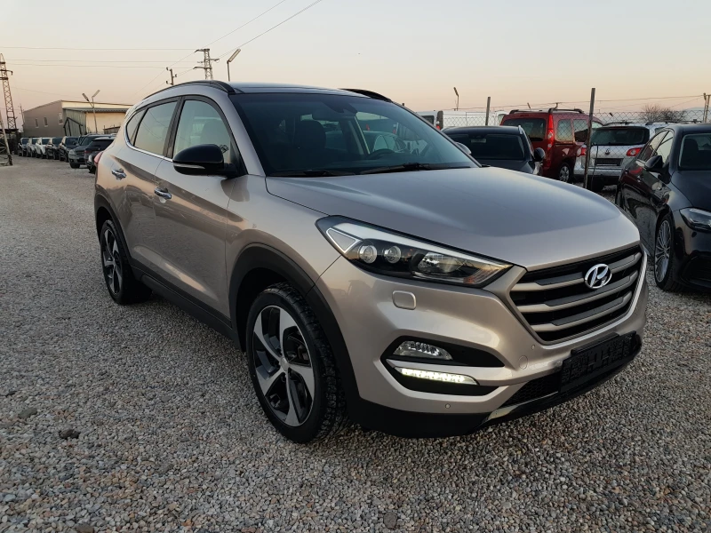 Hyundai Tucson 1.7 CRDI-141 к.с.  EURO 6B АВТОМАТИК ПАНОРАМА , снимка 3 - Автомобили и джипове - 52746441