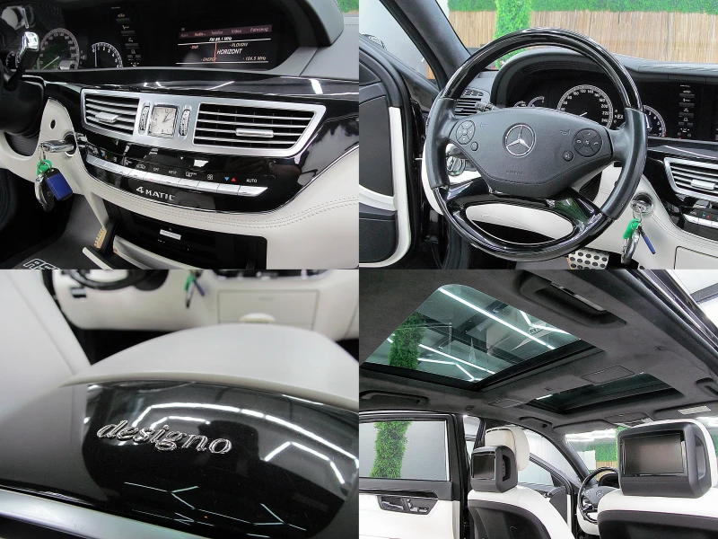Mercedes-Benz S 500 designo/2xTV/PANORAMA/ AMG/4-MATIC/LONG/ЛИЗИНГ, снимка 14 - Автомобили и джипове - 52146107