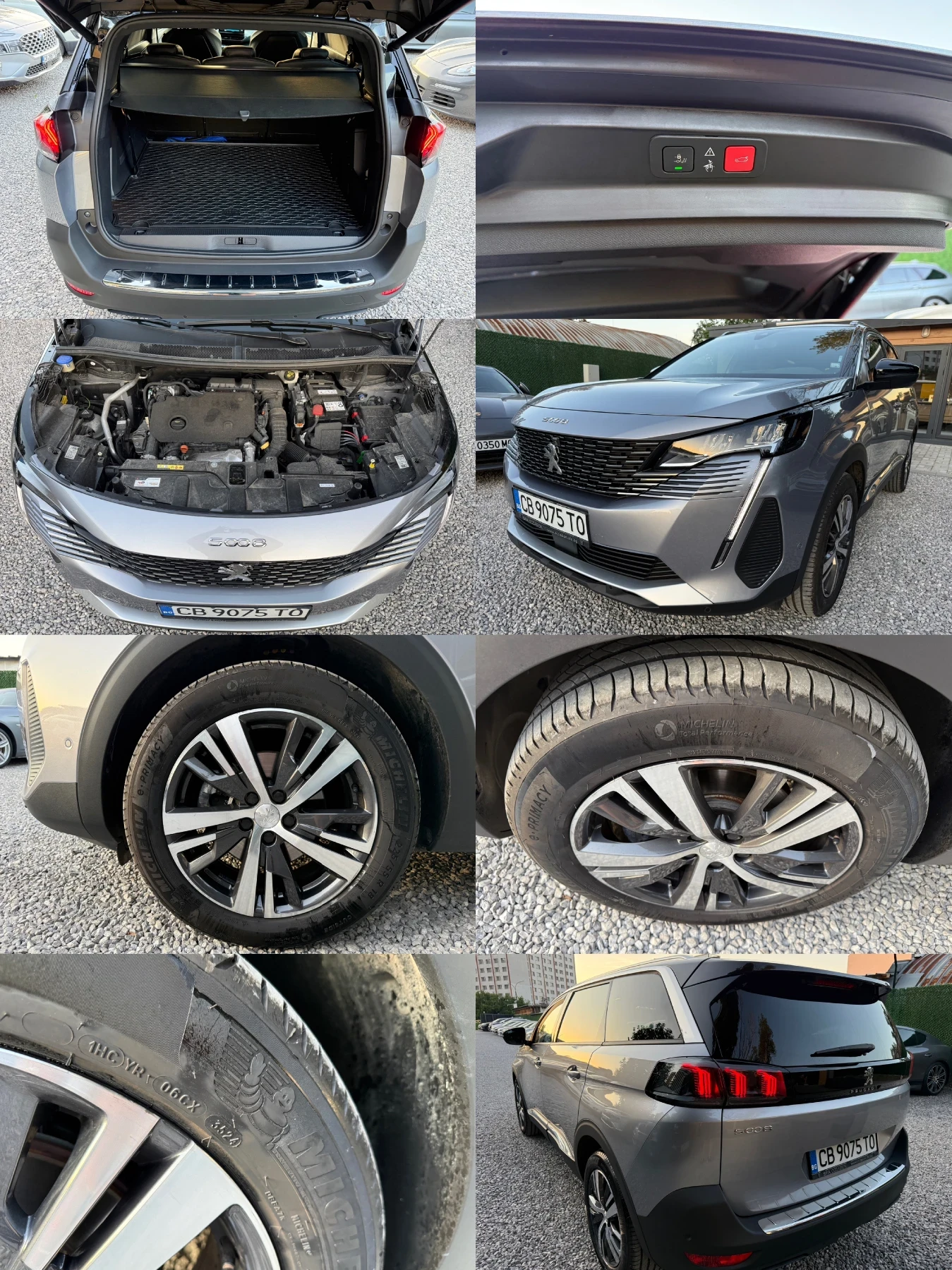 Peugeot 5008 1.5HDI/131hp/9 000 km/ОТ SFA/Гаранция/7 местен, снимка 17 - Автомобили и джипове - 54874769
