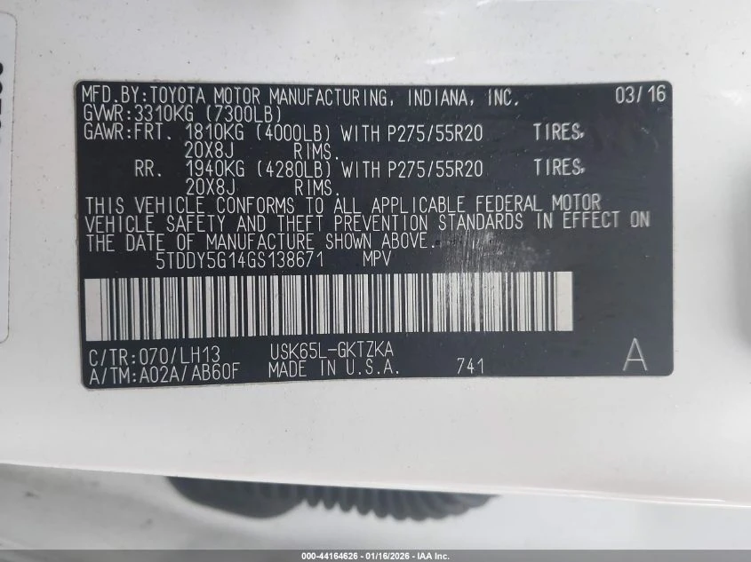 Toyota Sequoia 5.7l Platinum 5.7L V8 - изображение 9