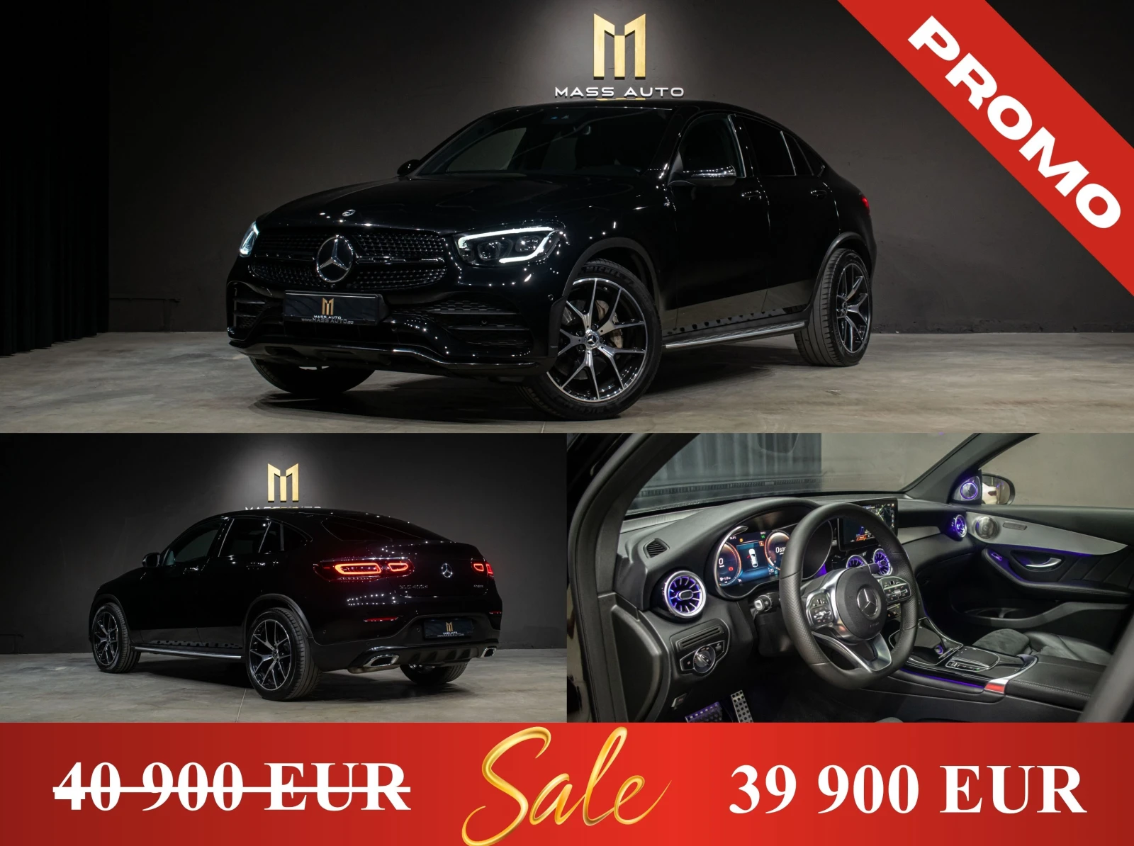 Mercedes-Benz GLC 400 d/Coupe/AMG/4Matic/ПълнаСервизнаИстория