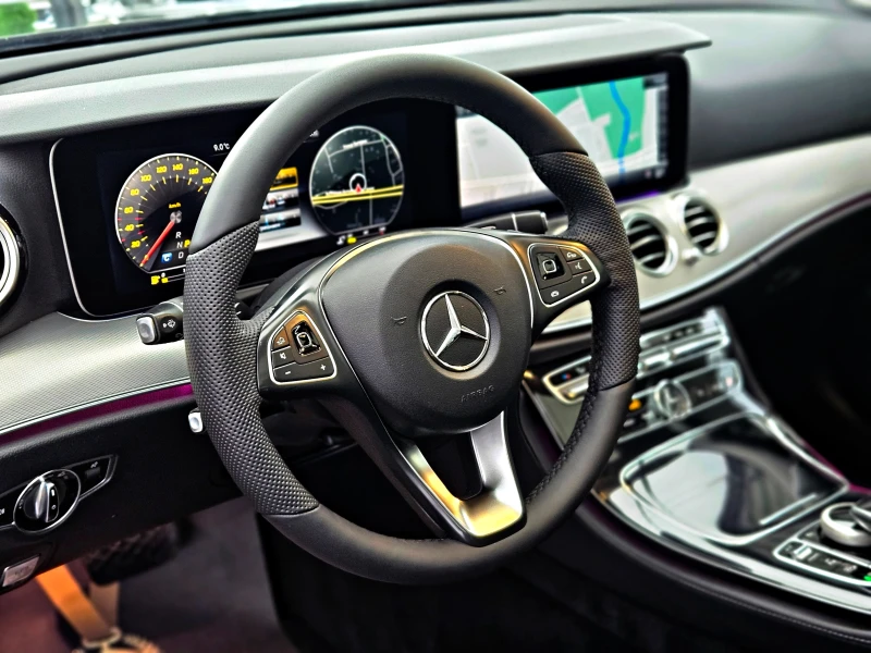 Mercedes-Benz E 220 AMG/9G/DIGI/GERMANY/360CAM/PАNO/ПОДГР/CAR PLAY/LIZ, снимка 11 - Автомобили и джипове - 52696531