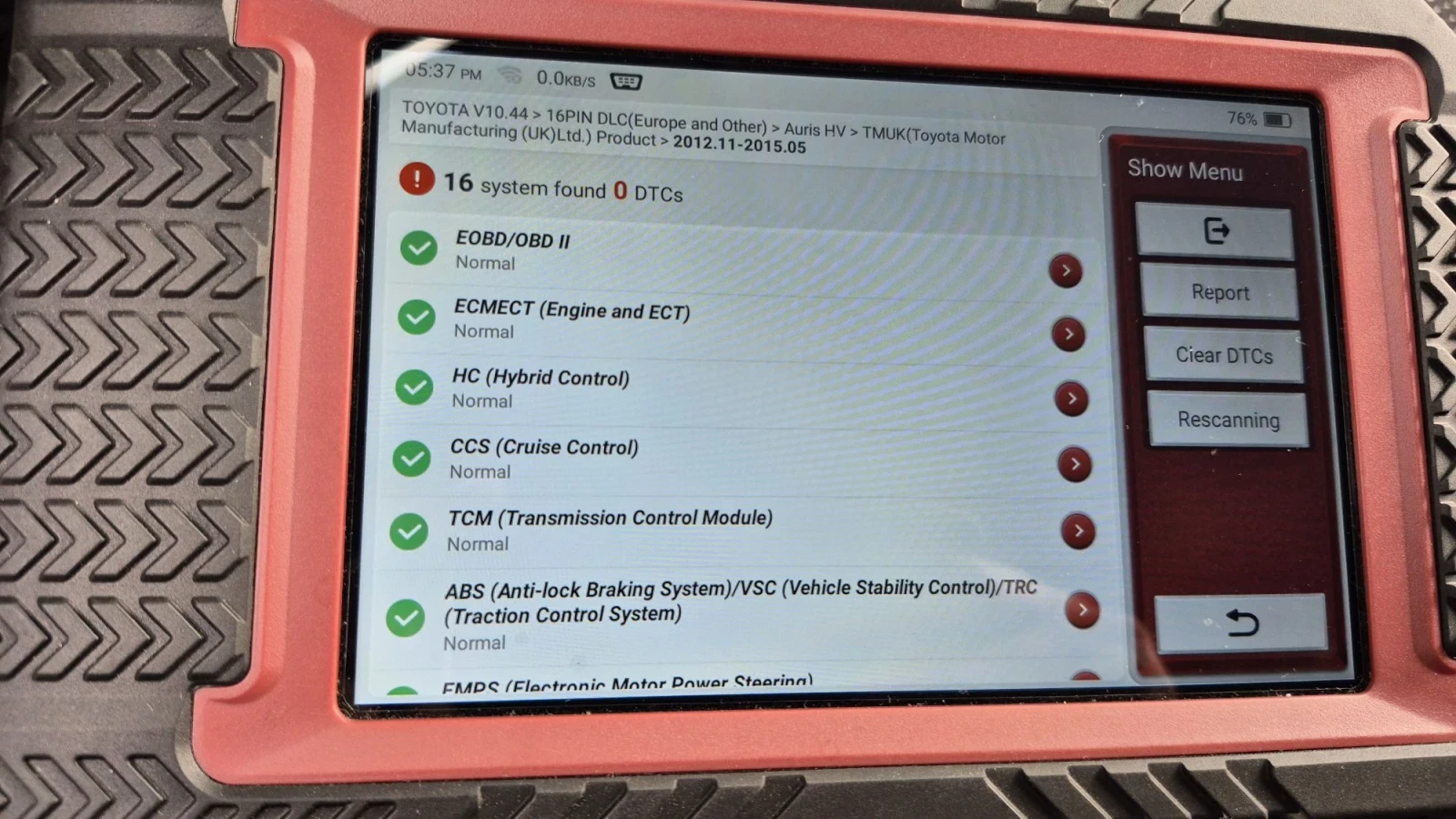 Toyota Auris 1.8 Hybrid* 4.5/100км* Отличен, снимка 14 - Автомобили и джипове - 56194758
