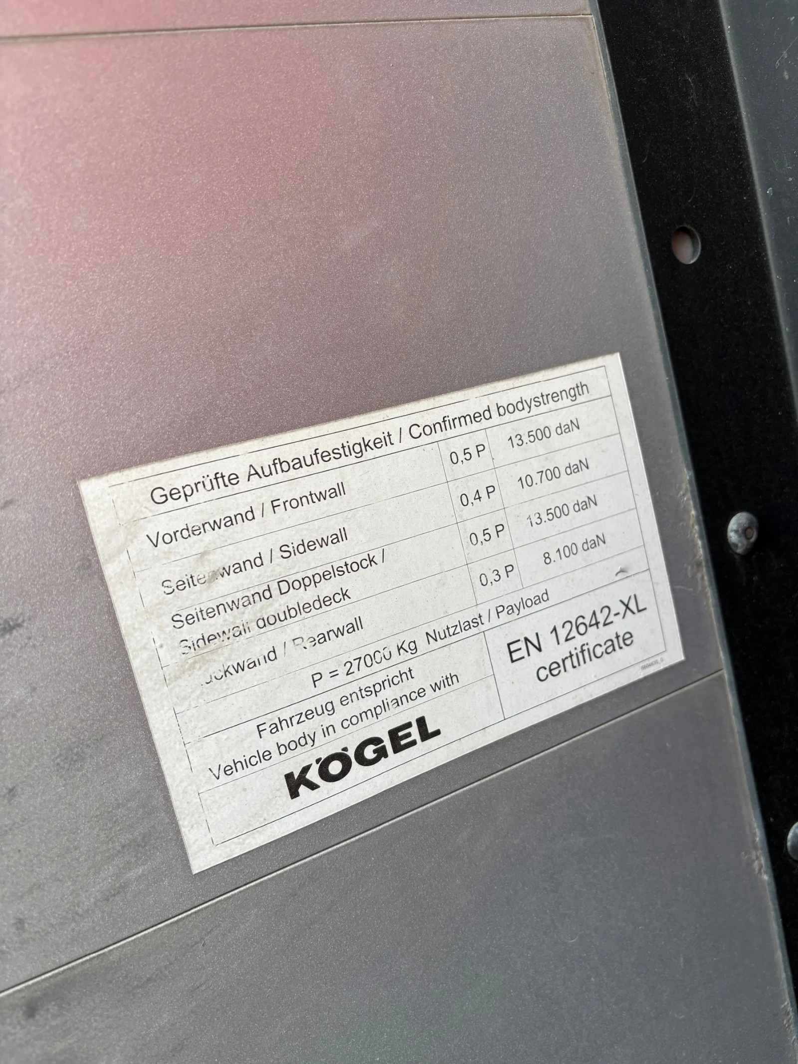Полуремарке Koegel C24, снимка 4 - Ремаркета - 56402979