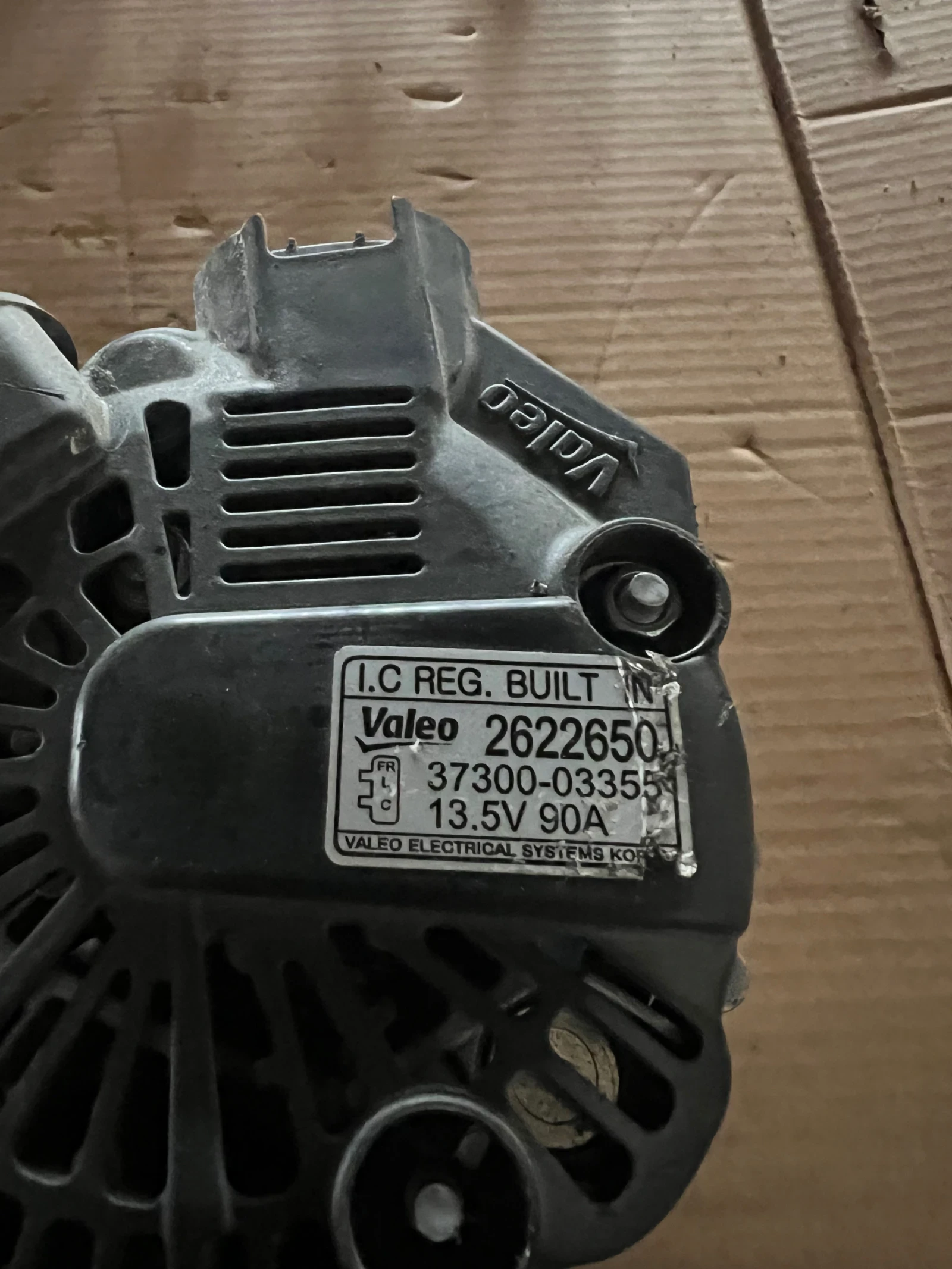 37300-03355 13.5V 90A ���������� Hyundai  KIA 1.2i   37300-03355 Valeo 2622650 | Mobile.bg � ����������� 3