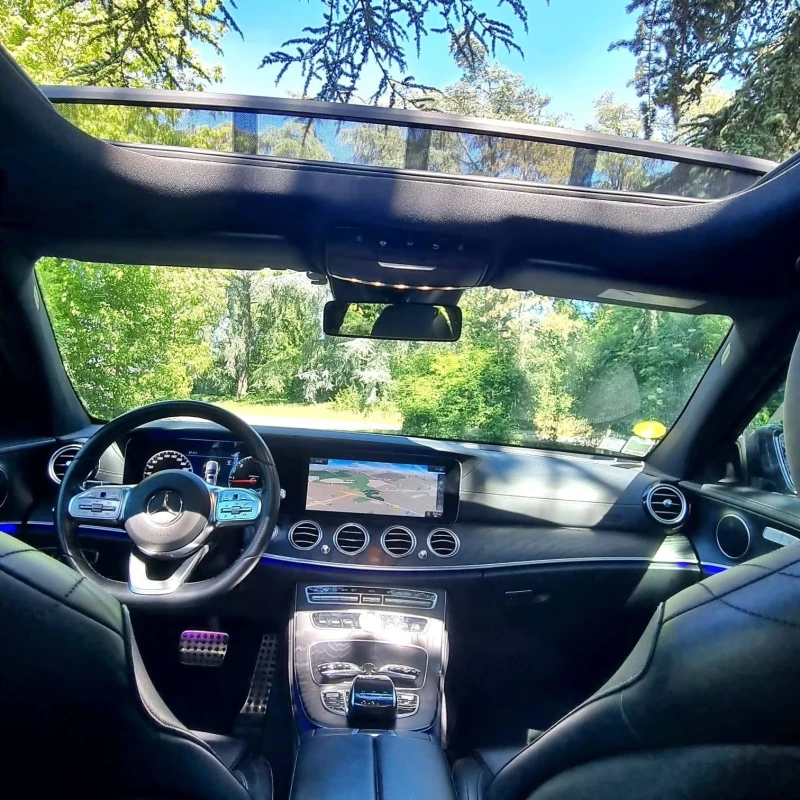 Mercedes-Benz E 220 D ОЧАКВАН ВНОС FULL AMG LINE ПАНОРАМА ЛИЗИНГ 100%, снимка 13 - Автомобили и джипове - 52218959