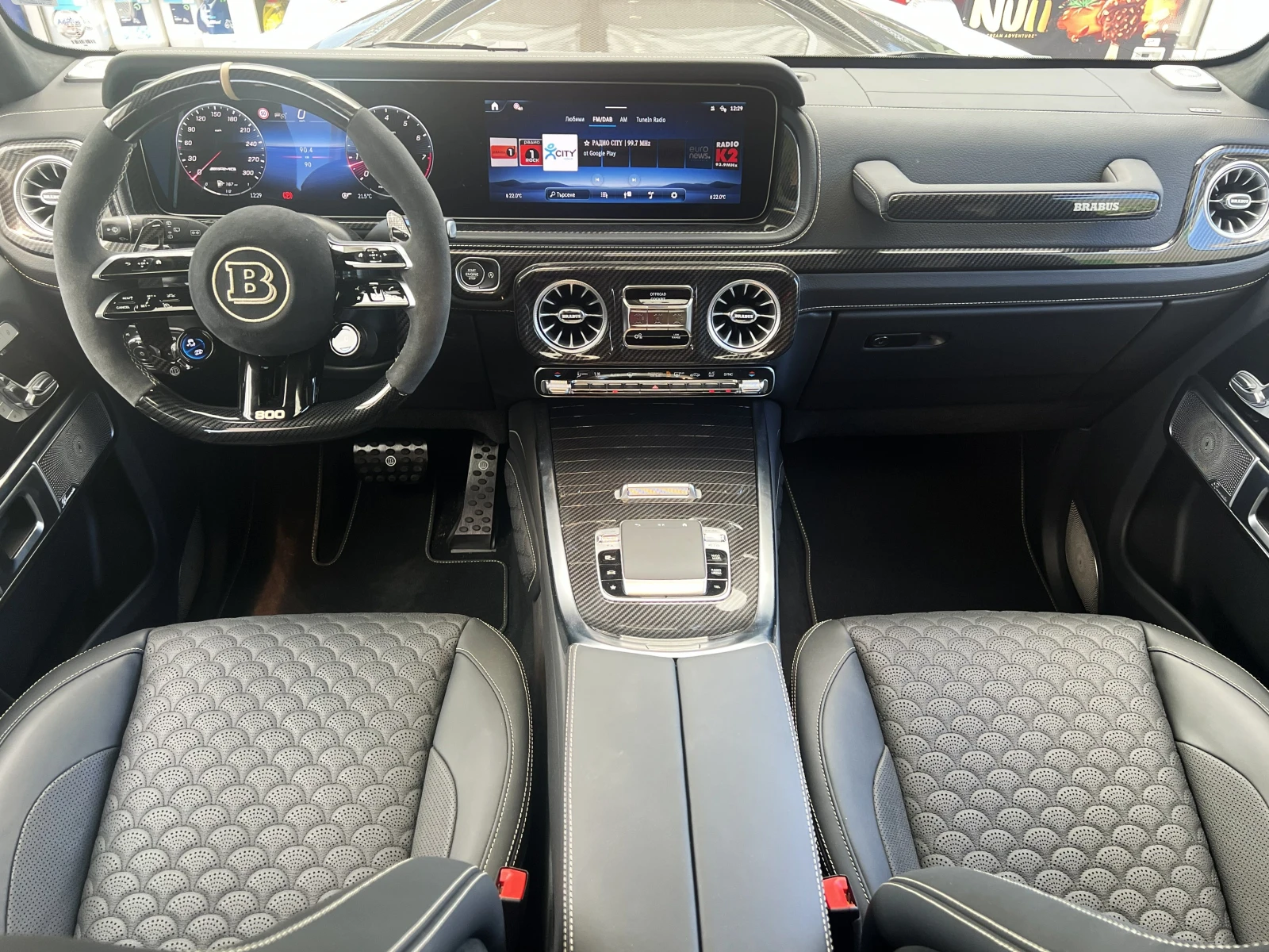 Mercedes-Benz G 63 AMG / BRABUS 800 PACKAGE / WIDESTAR / FULL CARBON / , снимка 14 - Автомобили и джипове - 54738568