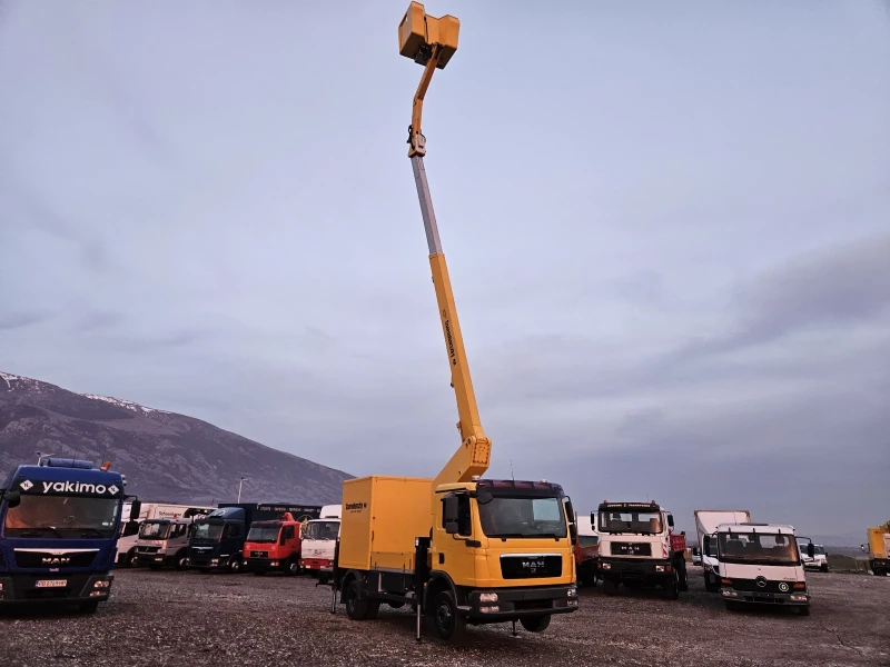 Man Tgl 12.180, Автовишка, 18 метра, Клима, снимка 12 - Камиони - 48899089