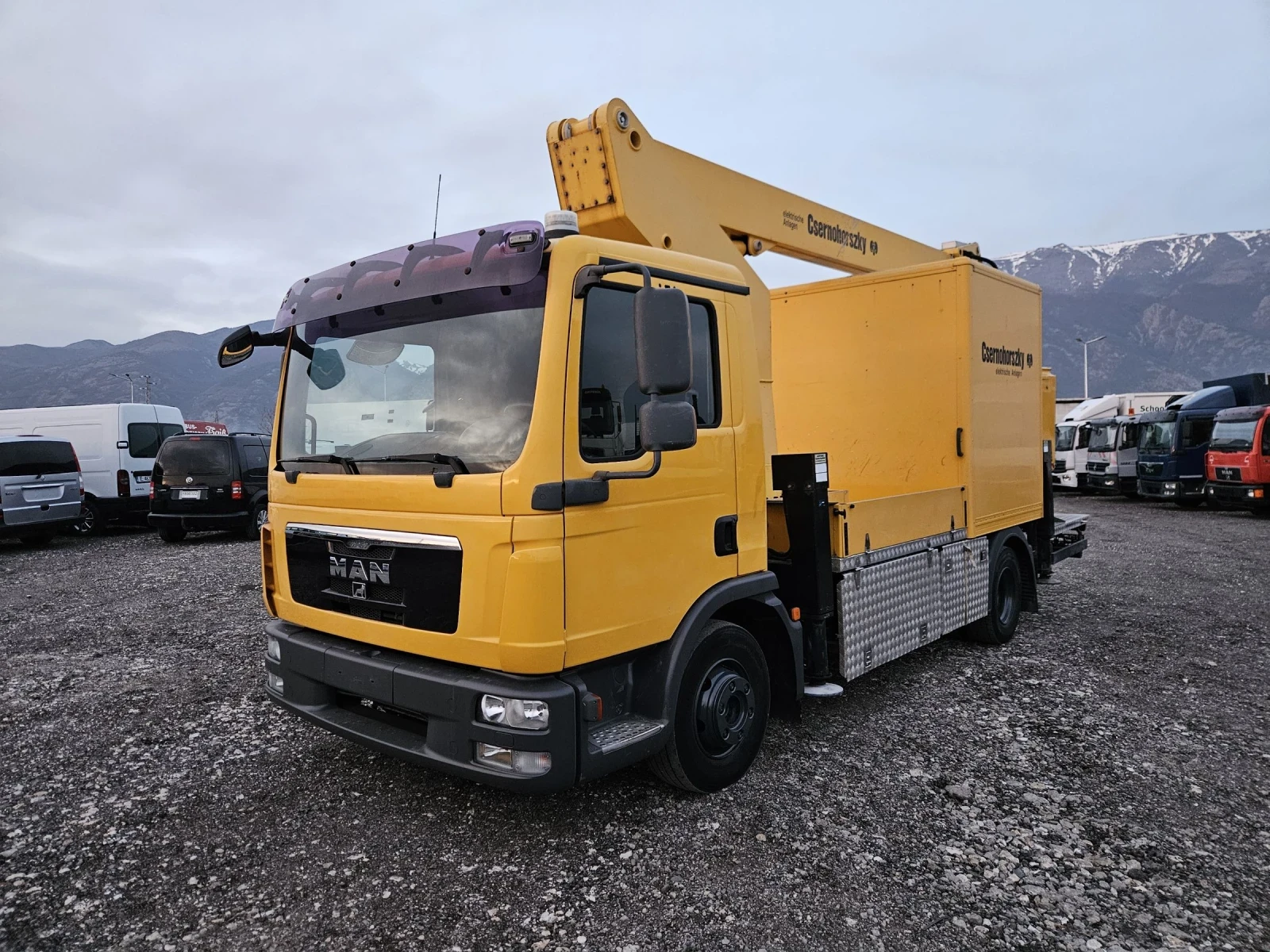 Man Tgl 12.180, Автовишка, 18 метра, Клима, снимка 1