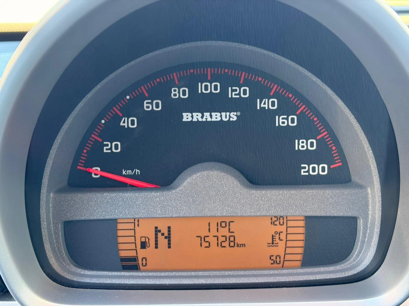 Smart Fortwo BRABUS ОРИГИНАЛНО ИЗПЪЛНЕНИЕ/102К.С./ОБСЛУЖЕН, снимка 11 - Автомобили и джипове - 52241698