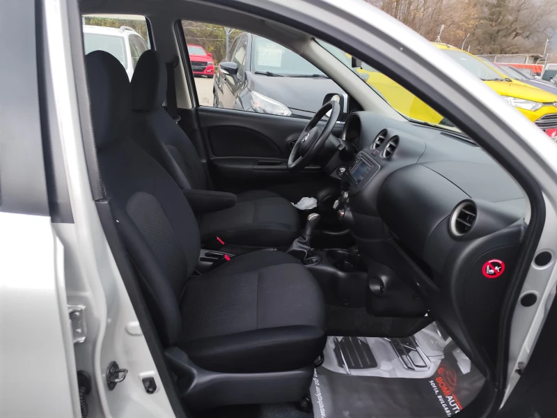 Nissan Micra 1.2i* EURO5A* KLIMA* 5 ВРАТИ* , снимка 11 - Автомобили и джипове - 52664186