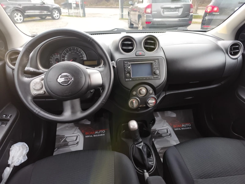 Nissan Micra 1.2i* EURO5A* KLIMA* 5 ВРАТИ* , снимка 8 - Автомобили и джипове - 52664186
