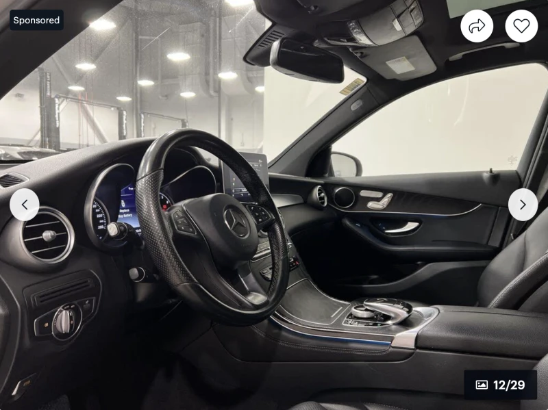 Mercedes-Benz GLC 300 9G* TRONIK* ПОДГРЕВ* КАМЕРА* КЕЙЛЕС* ПАНОРАМА* , снимка 7 - Автомобили и джипове - 52672335