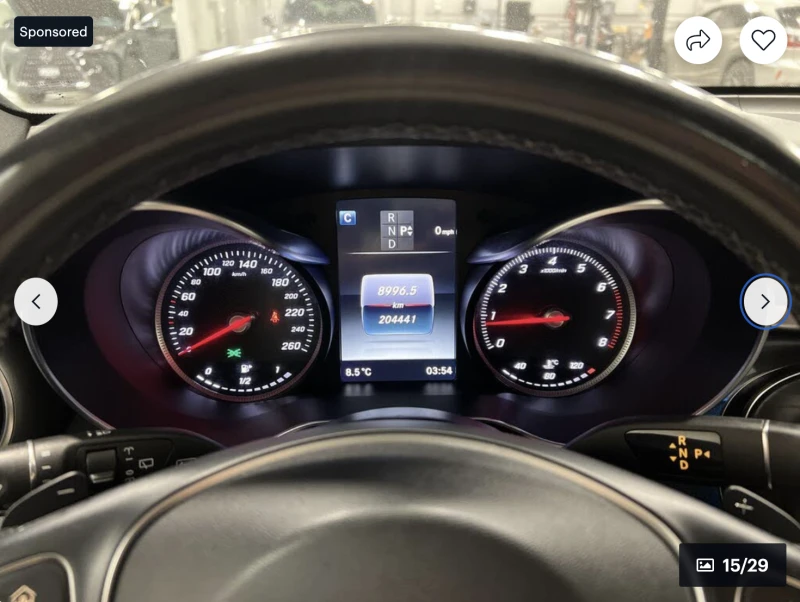 Mercedes-Benz GLC 300 9G* TRONIK* ПОДГРЕВ* КАМЕРА* КЕЙЛЕС* ПАНОРАМА* , снимка 13 - Автомобили и джипове - 52672335