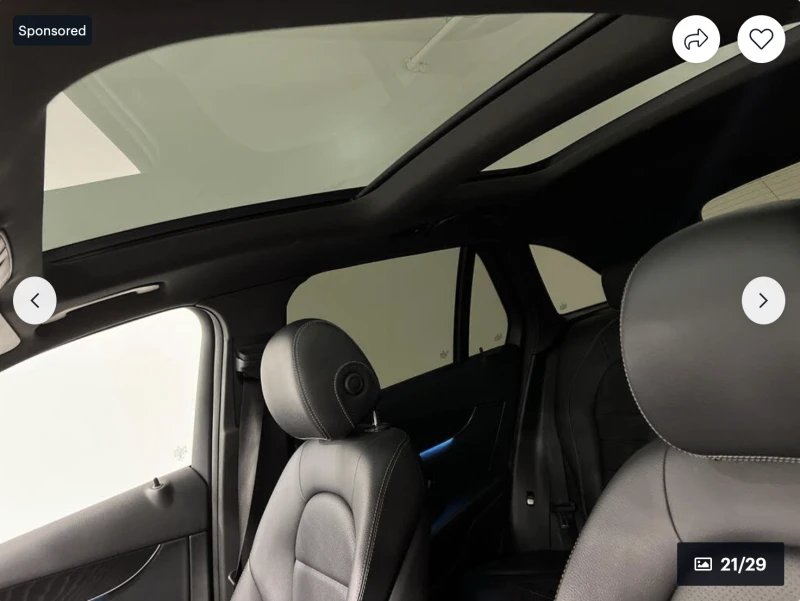 Mercedes-Benz GLC 300 9G* TRONIK* ПОДГРЕВ* КАМЕРА* КЕЙЛЕС* ПАНОРАМА* , снимка 15 - Автомобили и джипове - 52672335