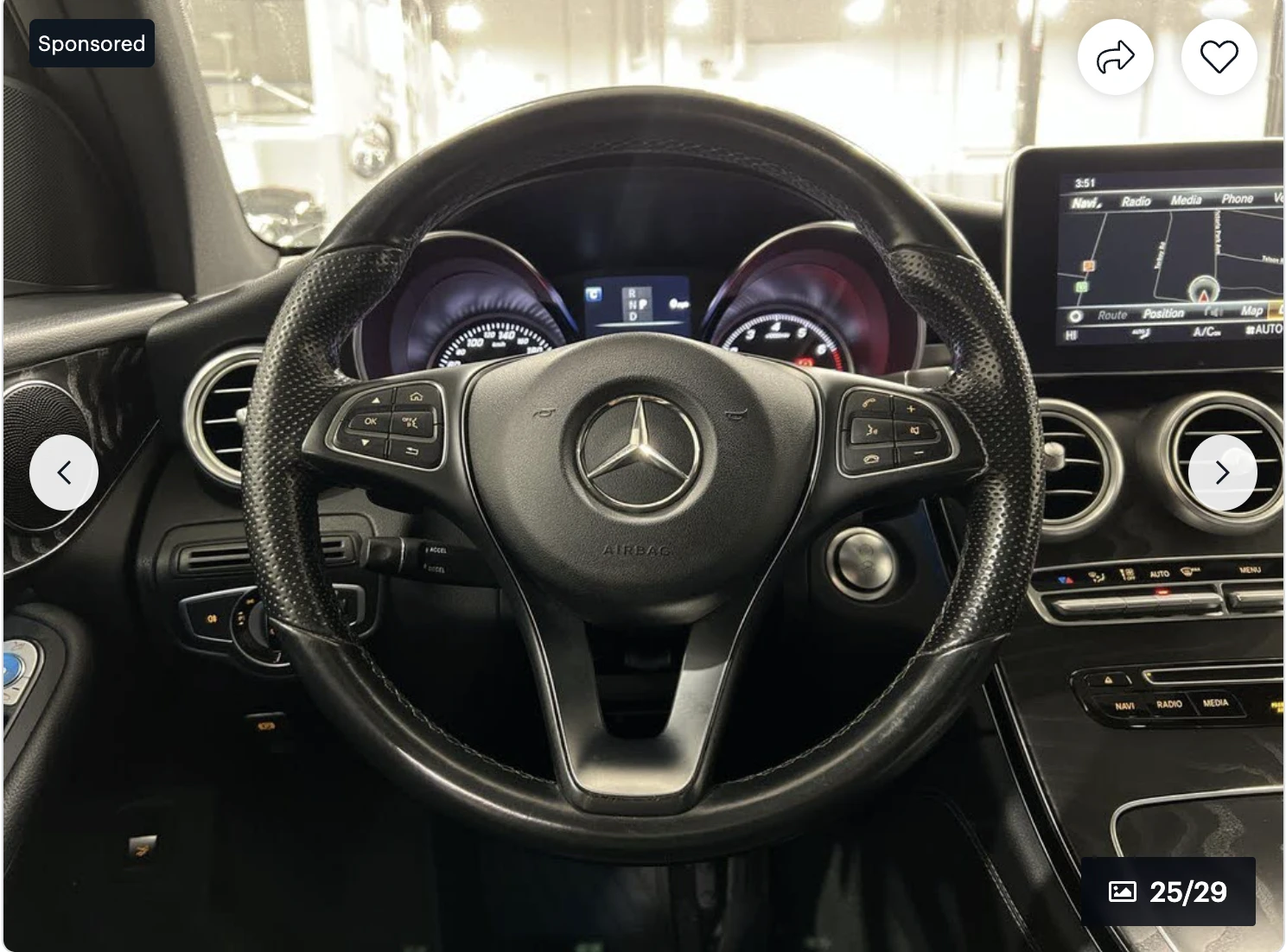 Mercedes-Benz GLC 300 9G* TRONIK* ПОДГРЕВ* КАМЕРА* КЕЙЛЕС* ПАНОРАМА*  - изображение 8