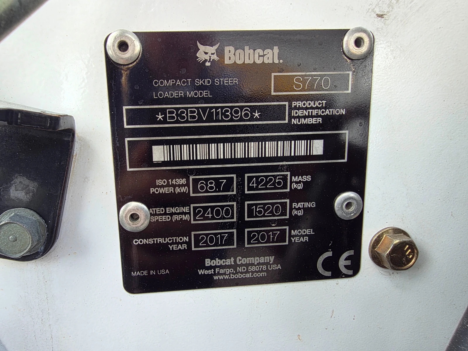 Мини челни товарачи Bobcat S 770-ПЕРФЕКТЕН, снимка 10 - Индустриална техника - 54518068