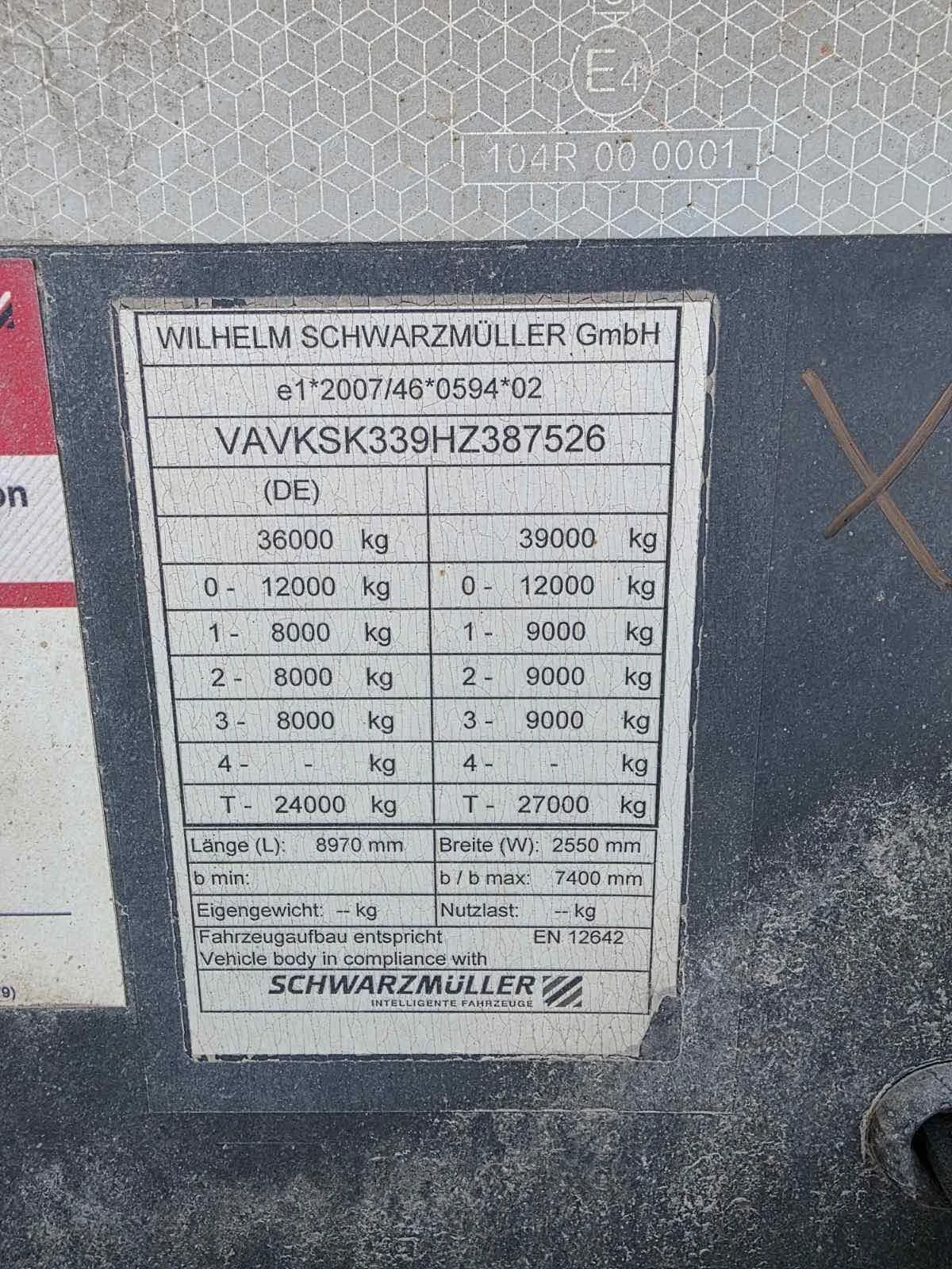 Полуремарке Schwarzmuller, снимка 8 - Ремаркета - 55706174