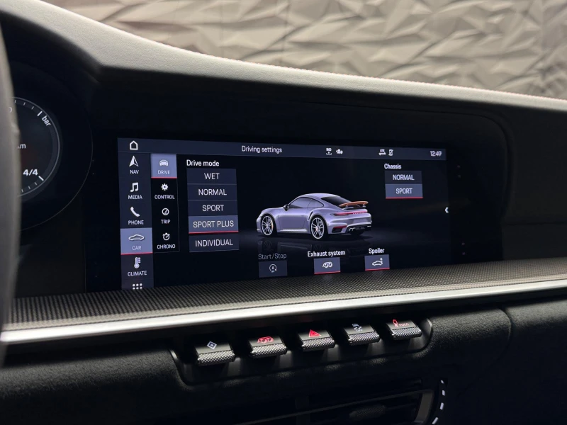 Porsche 911 Turbo S* Carbon* SportChrono* BOSE, снимка 16 - Автомобили и джипове - 52453872